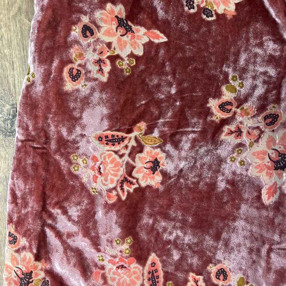 NEW Hutch Anthro Velvet Floral Wide Leg Pants Sz XS - Picture 14 of 16
